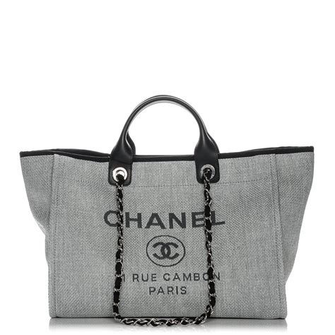 chanel canvas bag deauville|chanel canvas large tote.